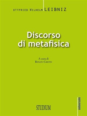 cover image of Discorso di metafisica